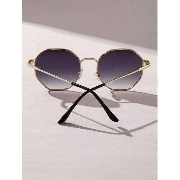 Geometric Pattern Colorful Lens Y2K Style Glasses, Su main image 5